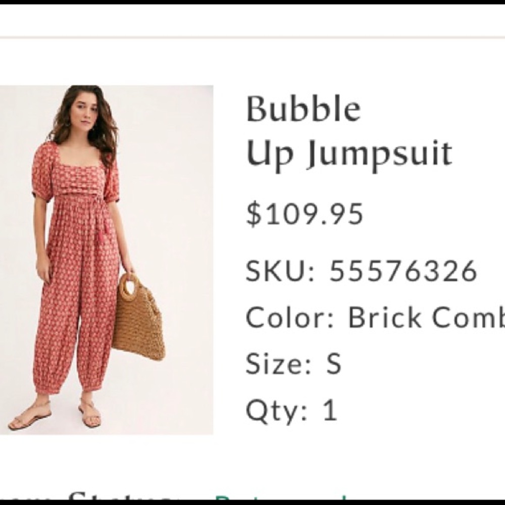 COPY - Free people bubble jumpsuit,